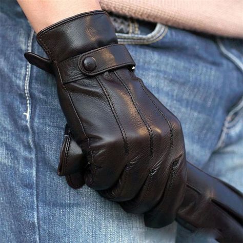 Leather Gloves Aesthetic, Motif Soutache, Glove Fashion, Sheepskin Gloves, Gloves For Men, Gloves Fashion, Fashion Male, Couture Jewelry, Mens Gloves