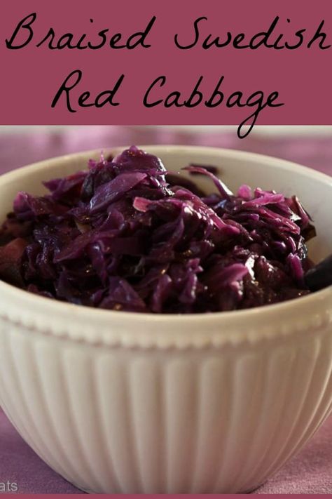 Cabbage Vegan, Red Cabbage Recipe, Swedish Cuisine, Red Cabbage Recipes, German Food Authentic, Nordic Recipe, Braised Red Cabbage, Mini Peppers, Braised Cabbage