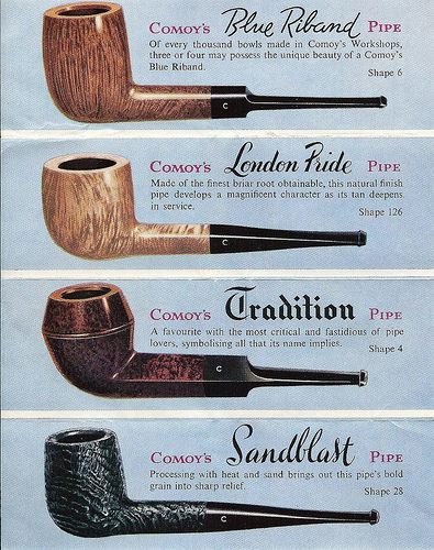 Vintage Ad for Comoy's of London Briar Tobacco Pipes, Made in England Cool Pipes, Meerschaum Pipe, Briar Pipe, Vintage Pipes, Wood Pipe, Pipes And Cigars, Cigars And Whiskey, Vintage Ads, Vintage Advertisements