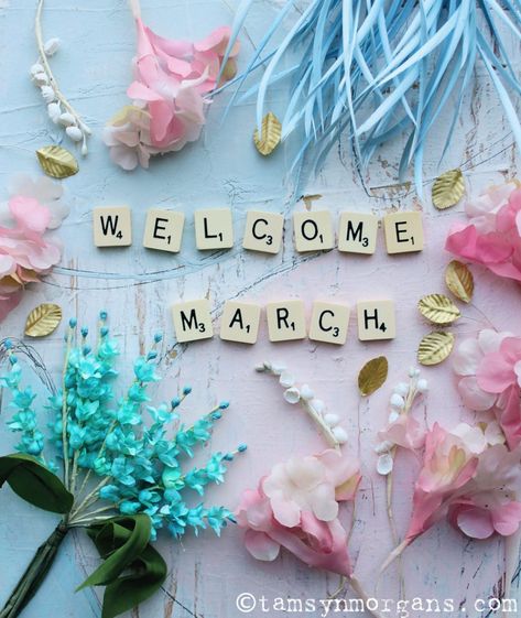 Tamsyn Morgans | Welcome March! Bonjour Mars, Hello March Images, March Images, Welcome March, Crayon Days, Neuer Monat, March Quotes, International Day Of Happiness, Seasons Months