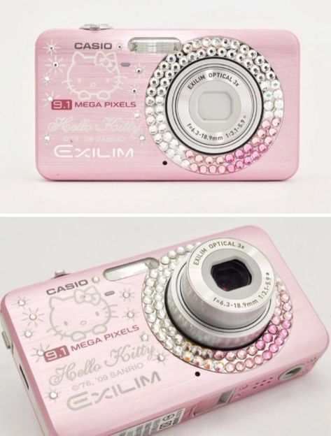 Hello Kitty Camera, Casio Exilim, Sparkles Glitter, Pink Camo, Pusheen, Beauty Blogger, Digital Camera, Camo, Hello Kitty