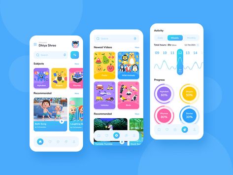 Kids App Design, Learning Apps For Kids, Nutrition App, Ux Design Process, Educational Apps For Kids, Baby Apps, Kid Chef, App Concept, Toddler Education