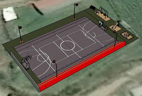 Football court ground and another garden playing equipment 3d model layout sketch-up file - Cadbull Football Garden, Football Court, Suspended Ceiling Systems, Football Ground, Garden Ground, Layout Sketch, Ceiling System, Drawing Block, Suspended Ceiling