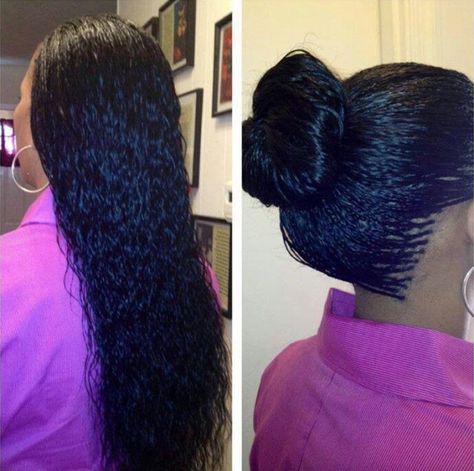 Love Wet & Wavy Braids - Black Hair Information Micro Braids Styles, Invisible Braids, Micro Braids Hairstyles, Undercut Haircut, Faux Loc, Twisted Hair, African Hair Braiding Styles, Micro Braids, Hair Done