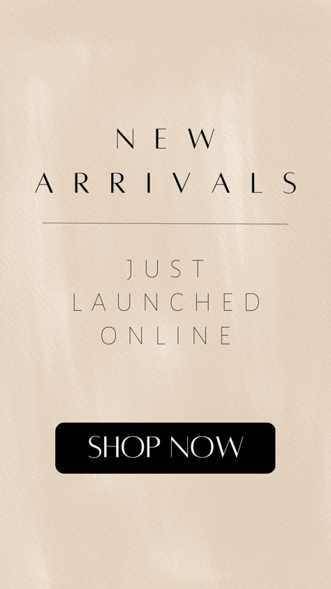 New Arrivals Just Launched Online New Clothing Brand Launch Poster, New Arrivals Instagram Post, New Launch Poster, Clothing Boutique Content Ideas, Instagram Story Ideas For Clothing Brand, Boutique Social Media Post Ideas, New Arrivals Poster Design, Clothing Brand Advertisement, New Arrivals Poster