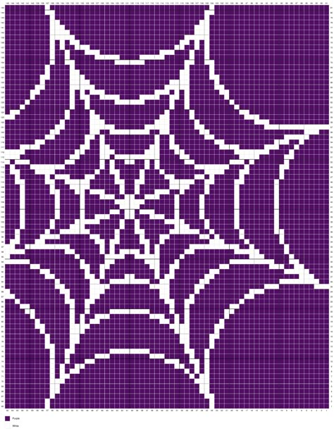 Spiderweb Pixel Art, Alpha Crochet, Crochet Fits, Blackwork Embroidery Designs, Colorwork Chart, Crochet Graphs, Crochet Charts, Graph Crochet, Easy Halloween Decorations