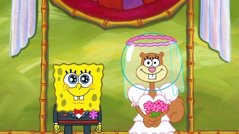 Spongebob Wedding, Spongebob And Sandy, Spongebob Pics, Pp Couple, Sandy Cheeks, Celebrity Look Alike, Ashley Greene, Celebrity Style Red Carpet, Cute Couple Cartoon