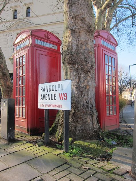 Europa House, Maida Vale by eatshopandbehappy.blogspot.com Maida Vale London, Bethnal Green London, Post Office Tower London, London Telephone Booth Aesthetic, London Phone Booth, Telephone Box London, Maida Vale, London Streets, Red Telephone Box