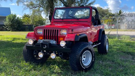 1990 Jeep Wrangler | T54 | Orlando 2022 1990 Jeep Wrangler, Jeep Wrangler For Sale, Jeep Yj, Mecum Auction, Orlando Fl, Center Console, Manual Transmission, Jeep Wrangler, Orlando