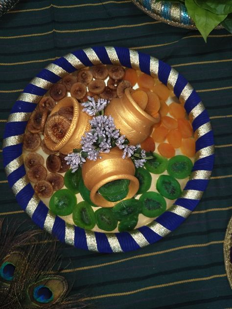 Nuts Plate Decoration, Plate Decoration, Birthday Plate, Diwali Diy, Plate Decor, 60th Birthday, Diwali, Nuts, Decorative Plates