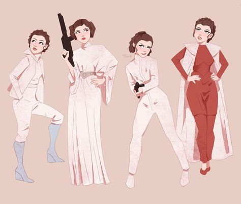 Princess Leia Outfits, Leia Outfits, All Princess, Star Wars Movies, Han And Leia, Star Wars Drawings, Star Wars Day, Star Wars Costumes, Leia Organa