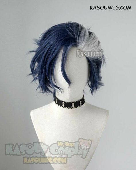 Kasou Wig, Cosplay Hairstyles, Blue Ponytail, Oc Hair, Character Hair, Κούρεμα Bob, Kawaii Wigs, Anime Wigs, Cosplay Hair