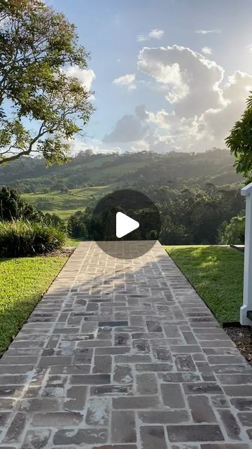 Glenfernie Farm on Instagram: "The recycled brick path that gets more attention than anything else. After realising that most of the recycled bricks around Byron / Brisbane area weren’t going to cut it, we sourced palettes from Sydney.   The bricks we chose were recycled with a limewash finish. The grout is a mix of white sand with offwhite cement (ratio 3:1).   Could not be happier with the end result. 🧱" Recycled Brick Path, Glenfernie Farm, Reclaimed Brick Patio, Red Brick Pavers, Outdoor Paving, Brick Path, Recycled Brick, Brick Paving, Reclaimed Brick