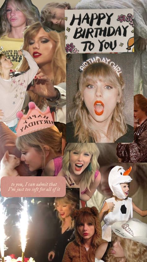 happy birthday to the loml!!! #taylorswift #taylorsversion #taylorswiftaesthetic #december13th  #happybirthdaytaylor #taylorswiftcollage #tswift #happybirthday Taylor Swift Birthday Pictures, 13 Birthday Taylor Swift, Taylor Swift Wallpaper Birthday, Taylor Swift Birthday Wishes, Happy Birthday Taylor Swift, Happy Birthday Taylor Swift Lyrics, Taylor Swift Birthday Cards, Taylor Swift Happy Birthday Cards, Taylor Sift