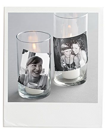 Polaroid Photo Candles Candles With Pictures, Perfect Birthday Party, Eco Friendly Wedding, Candle Craft, Photo Candles, Photo Corners, Simple Photo, Candle Centerpieces, Vase Design