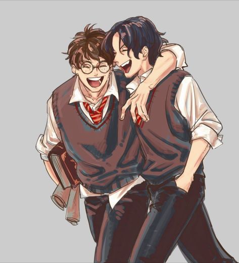 James And Sirius Fanart, Prongsfoot Fanart, Marauders Jily, Sirius And James, James And Sirius, Sirius X, Marauders Fan Art, Harry Potter Comics, All The Young Dudes