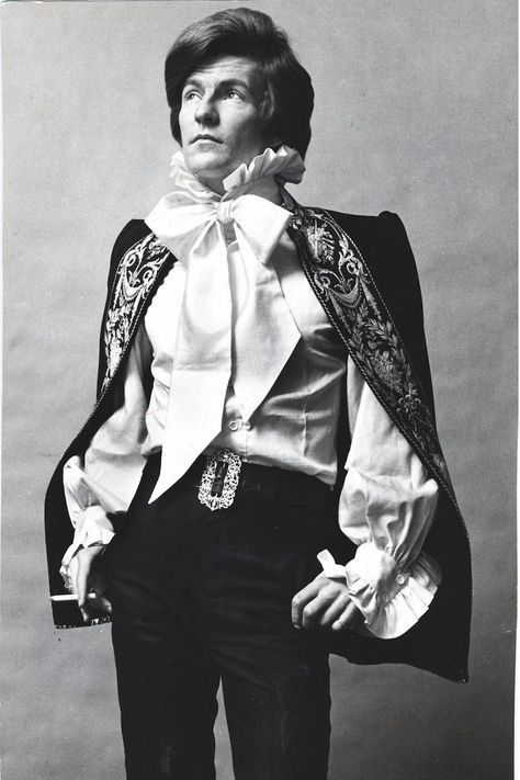 And in 1971, at his most flamboyant Photo by ANL/REX/Shutterstock (899350a) Mr Fish, Dandy Style, Drag King, Dark Dress, Silk Blouses, Best Dressed Man, T Magazine, Winter Jeans, Sanya