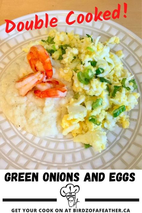 Green onions and eggs the way the grandmother made it is a technique I've never seen on the internet. Sure, you can throw green onions into an omelette or scrambled eggs. But this isn't that by a long shot! Surprisingly, the eggs are double cooked! eggs with green onions | breakfast recipes | brunch recipes | dinner recipes Grits And Eggs, Recipes Brunch, Written Recipes, Egg Recipes For Breakfast, Easy Meal Plans, Beach Meals, Spring Onions, Potatoe Salad Recipe, Green Onion