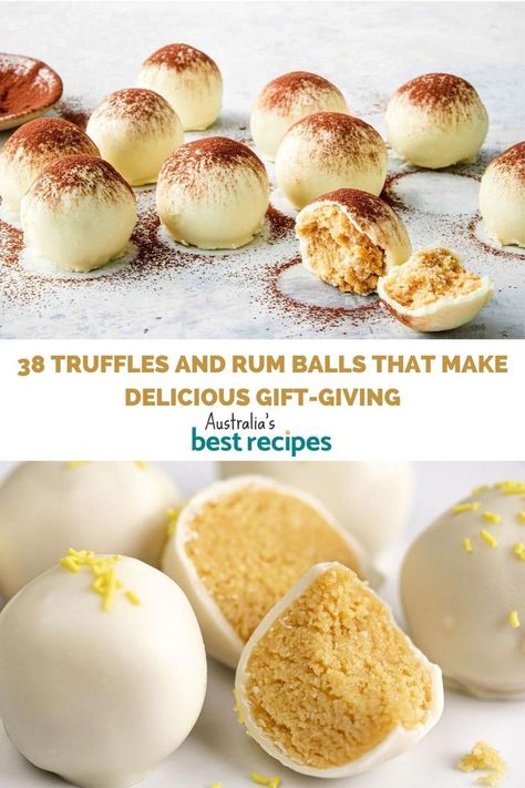 Rum Truffle Balls, Baking For Christmas, Rum Truffles, Kids In The Kitchen, Rum Balls, Truffle Butter, Australia Food, Truffle Recipe, Baked Ziti