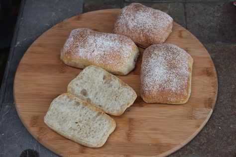 Chibatta Bread Recipe, Ciabatta Bread Machine Recipe, Ciabatta Bread Recipe For Bread Machine, Bread Machine Babka Dough, Bread Machine Ciabatta, Sourdough Chibatta Buns, Bread Machine Baguette Dough, Muffaletta Bread, Bread Machine Mixes