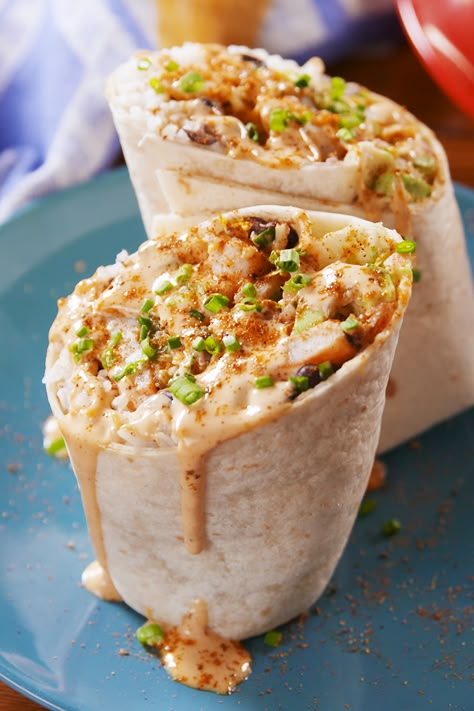 Shrimp Burritos, Shrimp Burrito, Old Bay Shrimp, Best Seafood Recipes, Burritos Recipe, Grilled Seafood, Pescatarian Recipes, Shrimp Dishes, Old Bay