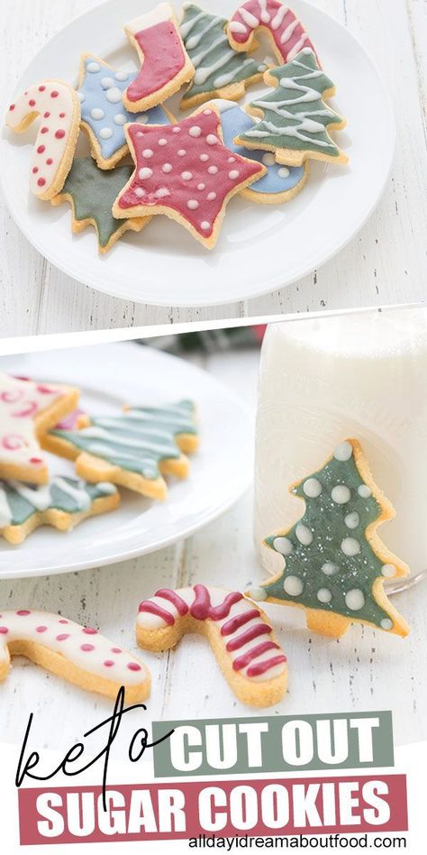 Galletas Keto, Cut Out Sugar Cookies, Low Carb Christmas, Cut Out Sugar, Keto Christmas Cookies, Keto Holiday Recipes, Treats Christmas, Low Carb Holiday, Keto Cookie Recipes