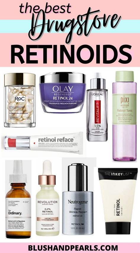 Retinol Guide, Drugstore Retinol, Mascara Hacks, Anti Aging Skincare Routine, Drugstore Skincare, Night Moisturizer, Retinol Cream, Olay Regenerist, Moisturizer For Oily Skin