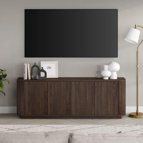 Canton Rectangular TV Stand for TV's up to 75" - 68" Wide - Bed Bath & Beyond - 40528415 Transitional Tv Stand, Inspire Me Home Decor, Tv Stands And Entertainment Centers, Modern Tv Stand, Wall Mounted Tv, Universal Furniture, Inspired Living, Living Room Tv, Furniture Outlet Stores