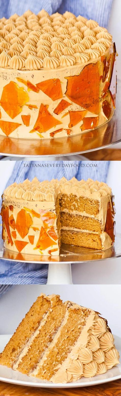 The Best Dulce de Leche Cake (video) - Tatyanas Everyday Food Leche Cake Recipe, Brownies Cupcakes, European Cakes, Cauliflower Chowder, Leche Cake, Caramel Mousse, Salted Caramel Frosting, Russian Cakes, Bacon Cauliflower