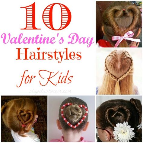 #valentinesday #hair Quick Styles, Valentines Hairstyles, Childrens Hairstyles, Pinterest Cute, Day Hairstyles, Heart Braid, Hairstyles 2024, My Funny Valentine, Hairstyles For Kids