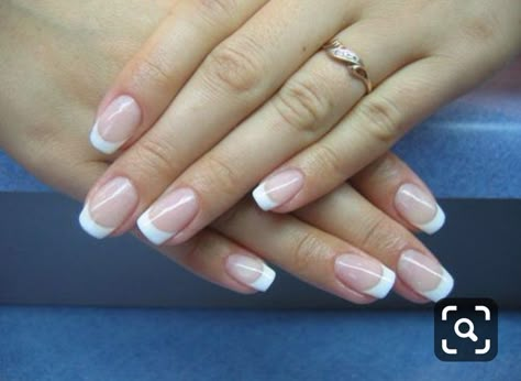 Salon Acrylic Nails, Painted Acrylic Nails, Acrylic Nails At Home, French Manicure Nails, Manicure Gel, Pretty Nail Art Designs, Nail Envy, Simple Nail Designs, Elegant Nails