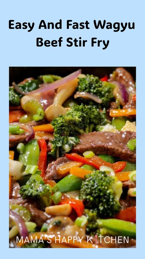 Imagine eating something super yummy that's also really easy to make! That's what Wagyu Beef Stir Fry is. I was making this dish last week when I found it in a Recipes Asian book, it's really delicious and mixes the best Wagyu beef with Healthy veggies and sauces. It's not too hard to make as well, So let's get started. Beef Wagyu Recipe, Wagyu Recipes, Wagyu Beef Recipe, Asian Stir Fry, Recipes Asian, Cooking White Rice, Beef Stir Fry, Wagyu Beef, Dinner Side Dishes