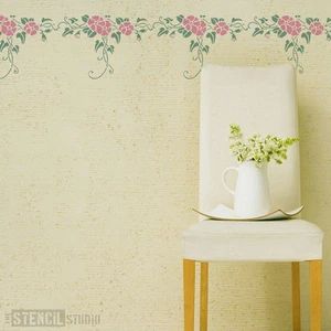 Stencils. Our complete stencil collection. UK laser cut stencils. – Page 11 – The Stencil Studio Flower Wall Stencil, Bee Stencil, Wall Stencil Designs, Country Cottage Garden, Laser Cut Stencils, Floral Stencil, White Spirit, Large Stencils, Film Design