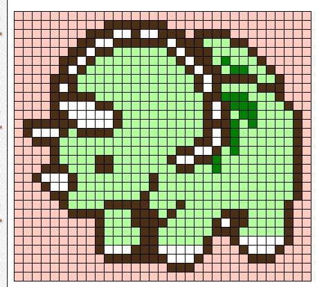 Dino Cross Stitch Pattern, Dino Alpha Pattern, Dino Pixel Art, Pixel Dino, Dino Cross Stitch, Modele Pixel Art, Graph Crochet, Pixel Art Templates, Diy Perler Bead Crafts