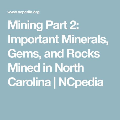 Rock Tumbling, Rock Hunting, Gem Mining, Rock Hounding, Gems And Minerals, Rocks And Minerals, Tumbling, Geology, North Carolina