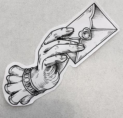 Hand Holding Card Tattoo, Hand Drawing Tattoo, Hand Holding Tattoo, Engraving Tattoo, Sharpie Tattoos, Ribbon Tattoos, Lily Tattoo, Tattoo Portfolio, Tattoo Project