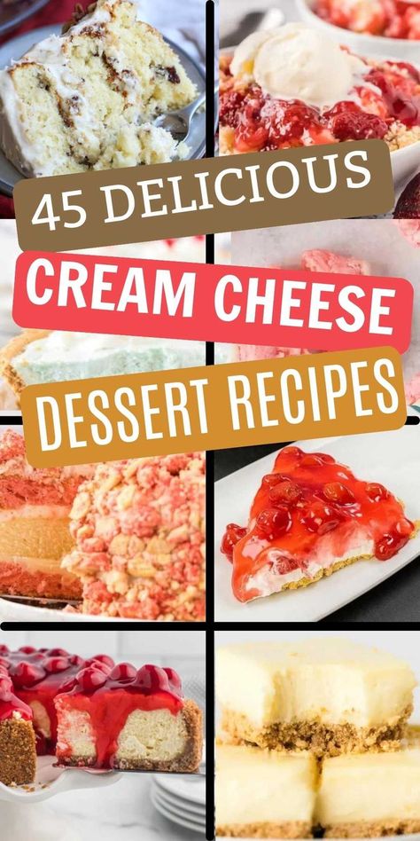 Get ready to indulge in a velvety and luscious world of cream cheese desserts. From cheesecakes to brownies, they are easy to make. Whether you're a cheesecake lover or a fan of fruity toppings. Get ready to sink your teeth into these scrumptious and delicious desserts with cream cheese. #eatingonadime #creamcheesedesserts #desserts