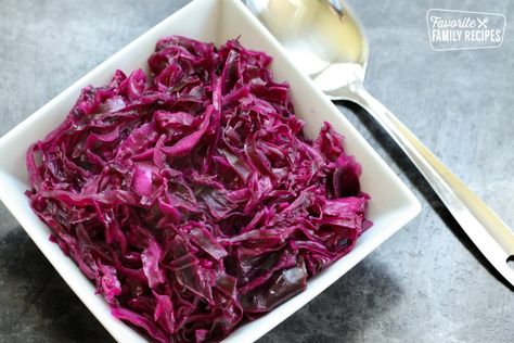 Danish Red Cabbage | Favorite Family Recipes German Red Cabbage, Cabbage With Bacon, Best German Food, Danish Cuisine, Red Cabbage Recipes, Danish Recipe, Cabbage And Bacon, Scandinavian Food, Purple Cabbage