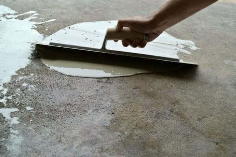 Concrete Floor Repair, Garage Boden, Concrete Garage, Garage Floor Paint, Garage Update, Garage Furniture, Garage Renovation, Garage Floor Epoxy, Garage Repair