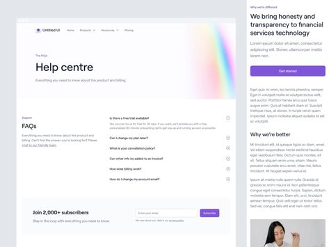 FAQ page — Untitled UI by Jordan Hughes on Dribbble Creative Market Design, Ui Website, Directory Design, Ui Design Website, Application Design, Dashboard Design, Design Jobs, Screen Design, Job Opening