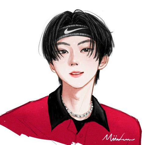 Jungwon Anime Fanart, Enhypen Fanart Jungwon, Jungwon Cute Drawing, Enhypen Jungwon Fanart, Jungwon Sketch, Jungwon Fanart, Kpop Illustration, Enhypen Fan Art, Enhypen Fanart