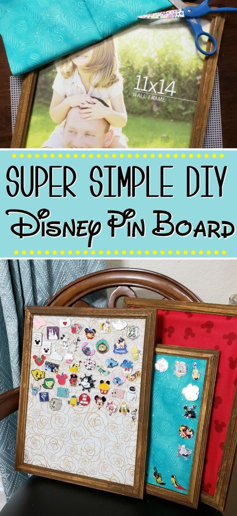 Pin Collection Display Diy, Disney Pin Board, Disney Display, Diy Pin Board, Pin Collection Displays, Disney Pin Display, Pin Board Ideas, Enamel Pin Design, Pins Badge Display