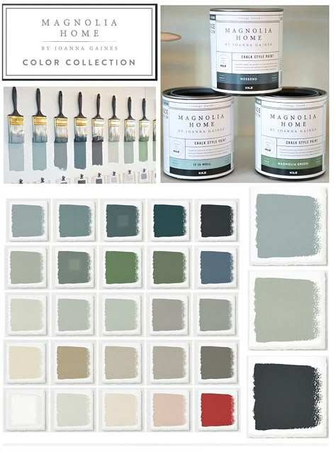 Joanna Gaines just announced the launch of her new chalk style paint line in partnership with KILZ paint. All the details of Magnolia Home Chalk Style Paint Magnolia Home Chalk Painted Furniture, Magnolia Chalk Paint Colors, Chalk Paint Colors For Furniture, Magnolia Homes Paint, Joanna Gaines Paint, Painted Pianos, Interior Paint Colors Schemes, Painted Wood Floors, Chalk Paint Colors