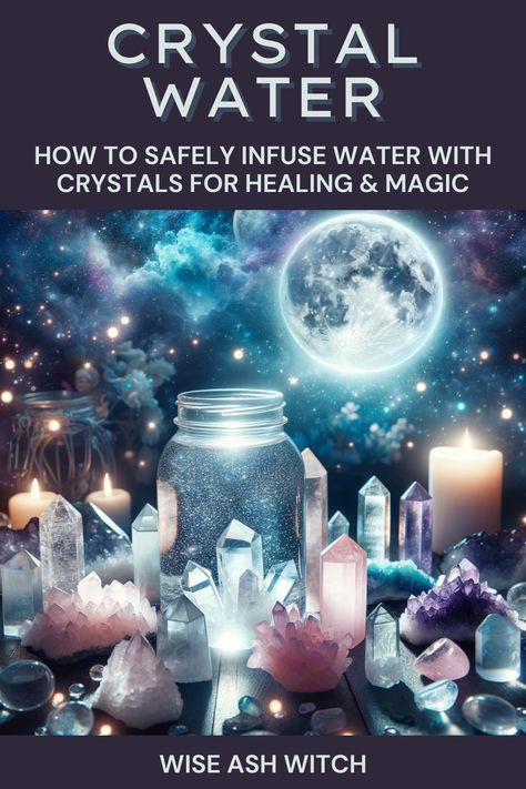 Want to harness the power of crystals in your spiritual practice? Learn how to safely charge water with crystals for healing, manifestation, and protection spells! 🌙💎 Discover safe crystal water recipes, a list of toxic crystals to avoid, and step-by-step instructions for making powerful gemstone elixirs. Perfect for witches, healers, and spiritual seekers! Tap to read now! 🔮✨ #CrystalHealing #Witchcraft #Manifestation #Spirituality #CrystalWater #wiseashwitch Witchcraft Manifestation, Crystal Spells, Crystals For Witchcraft, Crystals For Abundance, Crystals For Grounding, Protective Crystals, Crystals For Meditation, Manifestation Crystals, Celtic Magic