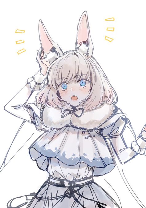 Bunny Drawing, Anime Character Drawing, Girls Characters, 영감을 주는 캐릭터, Anatomy Art, Character Design References, Girl Drawing, Magical Girl, Character Drawing