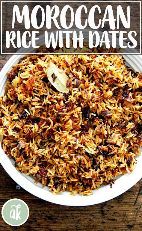 Moroccan Rice, Fonio, Moroccan Dishes, Rice Recipes For Dinner, African Recipes, Moroccan Food, Mediterranean Cuisine, Middle Eastern Recipes, African Food