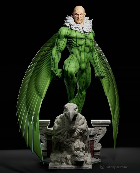 ArtStation - Vulture , Johnny oliveira Vulture Spiderman, Vulture Marvel, Babs Tarr, Marvel Statues, Character Statue, Comic Villains, Marvel Characters Art, Marvel Action Figures, Marvel Villains