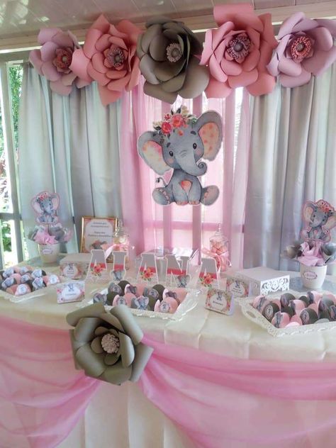 Elephant Baby Shower Theme Girl Pink, Elephant Bday Party Birthday Ideas, Baby Shower For A Girl Ideas, Baby Girl Elephant Shower Ideas Theme, Baby Elephant Shower Ideas, Elephant Baby Girl Shower Theme, Baby Elephants Baby Shower Ideas, Baby Elephant Baby Shower Ideas For Girl, Elephant Themed Baby Shower Ideas Girl