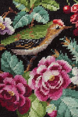 Bead Painting, Needlepoint Tapestry, Cross Stitch Bird, Vintage Needlepoint, Needlepoint Designs, Needlework Embroidery, Needlepoint Patterns, Rose Art, Needle Art