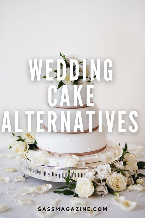 Tired of seeing the same wedding cakes over and over? These are some beautiful wedding cake trends out there. Try adding a little flare to your dessert table on your big day with these unique wedding cakes and fun treats! Whether you want something a little different or are ready to skip the cake altogether, you’ll find some ideas that your guests will love! Unique Wedding Cake Table Ideas, Instead Of A Wedding Cake, Angel Food Wedding Cake, Alternative To Wedding Cake, Unique Wedding Cake Ideas, Vow Renewal Cake, Wedding Cake Trends, Unusual Wedding Cakes, Jordan Wedding